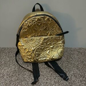 Desigual Gold Embossed Backpack